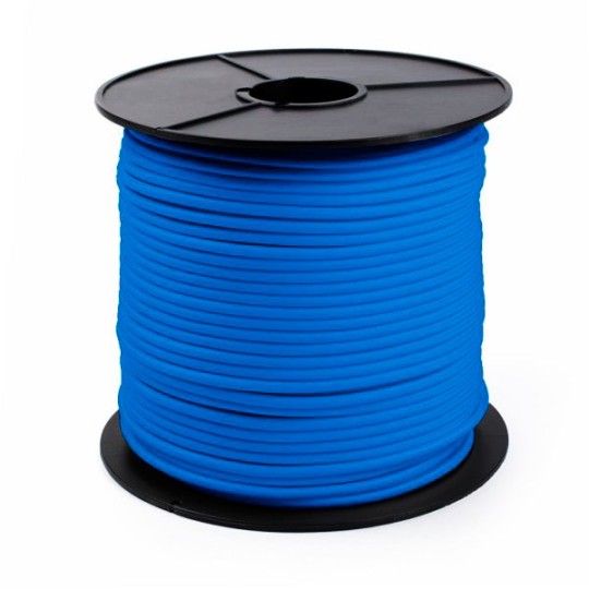 Cuerda elástica Sandow azul (PP), Bobina de 100 m